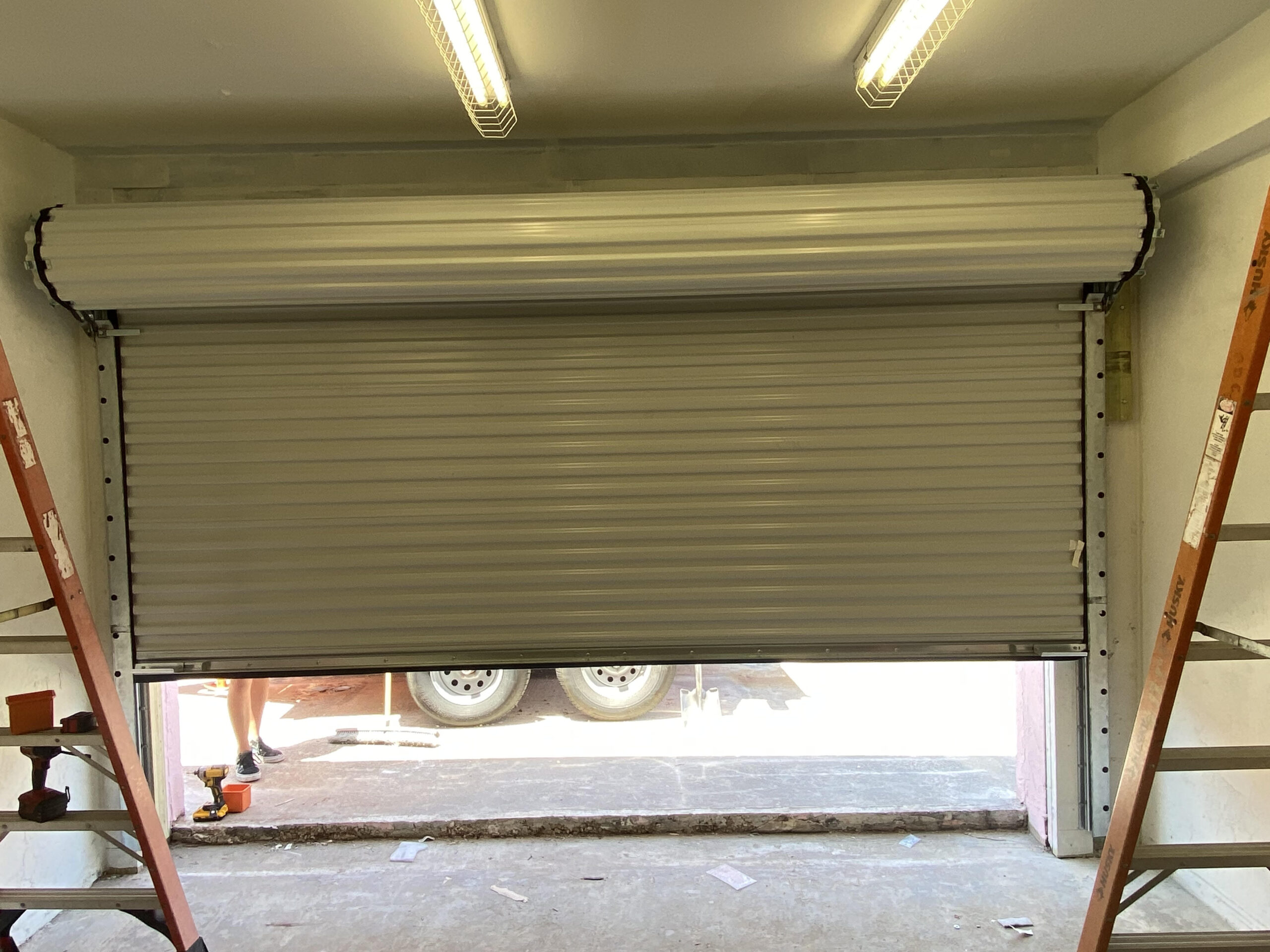 roll-up steel garage door