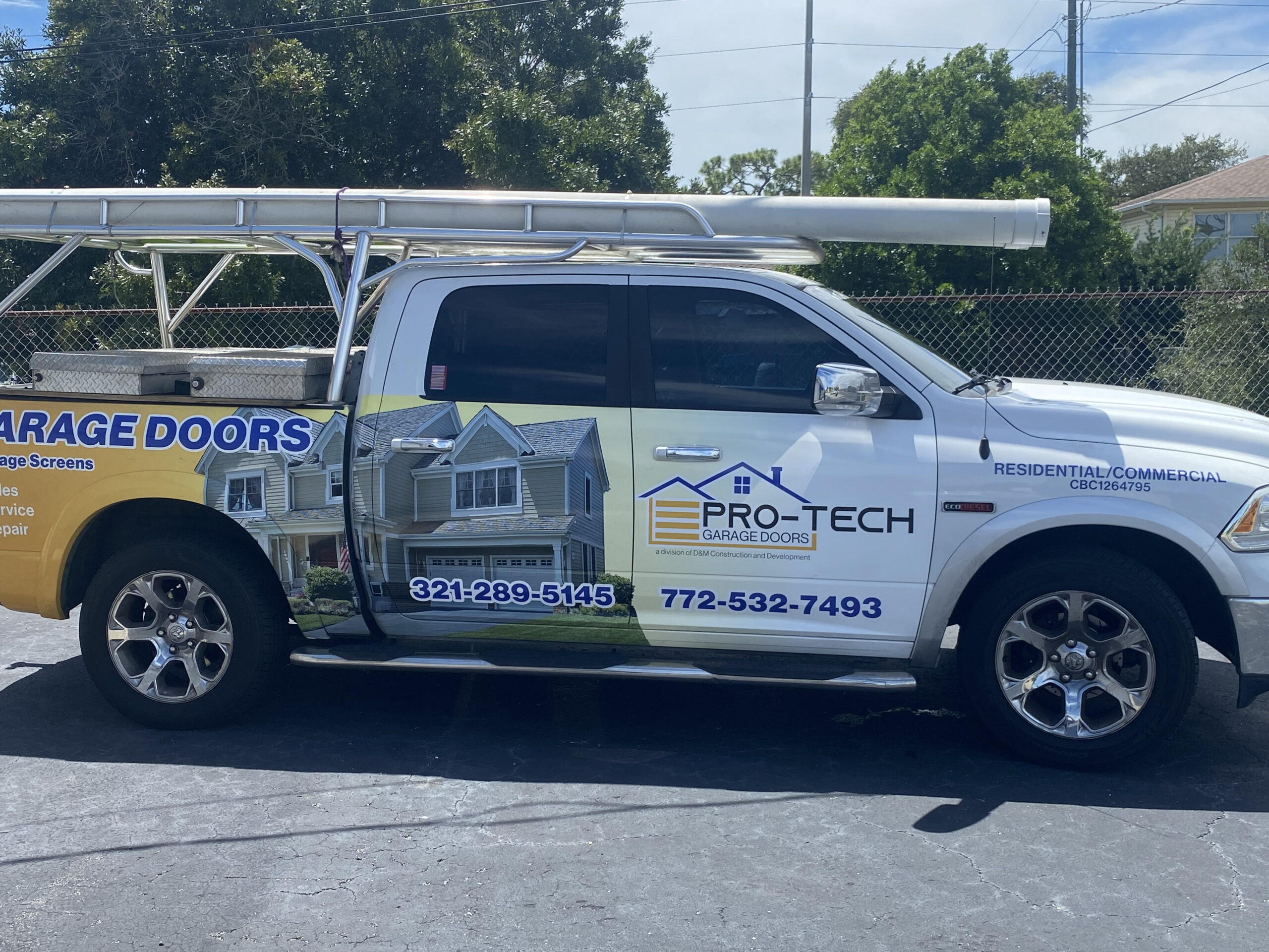 Pro-Tech Garage Doors service truck