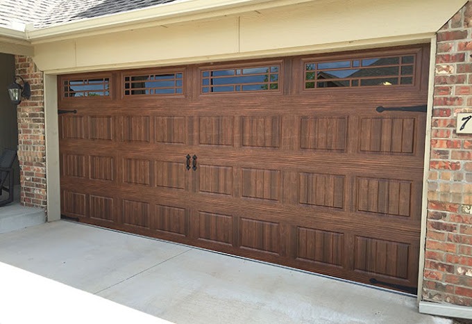 Wood garage door - garage door installation